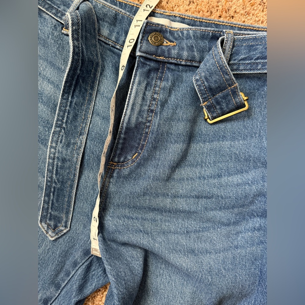 NWT LOFT Belted Wide Leg Jeans - Picture 6 of 10